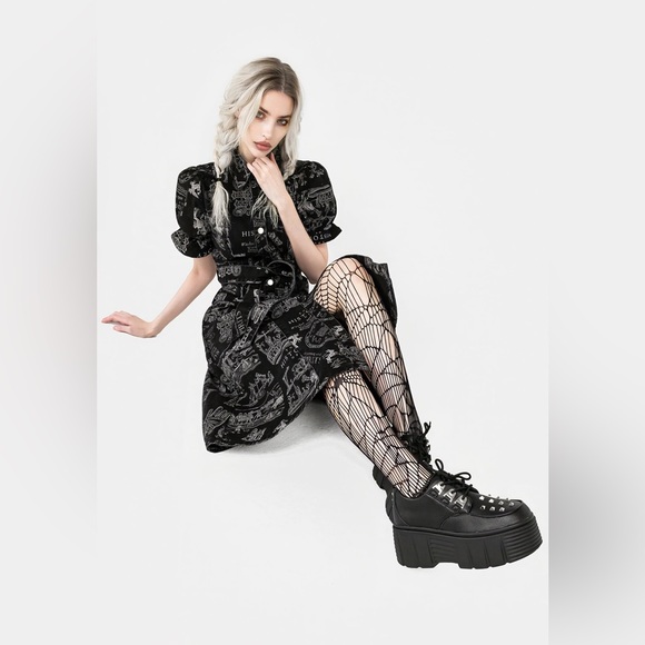 NWT Disturbia Heresy Midi Shirt Dress US 16 / UK 20 - Picture 5 of 8